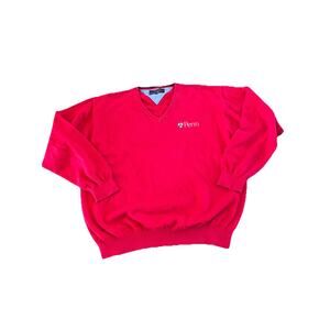 Vintage Penn Quakers Sweater University Pennsylvania Tommy Hilfiger Men L